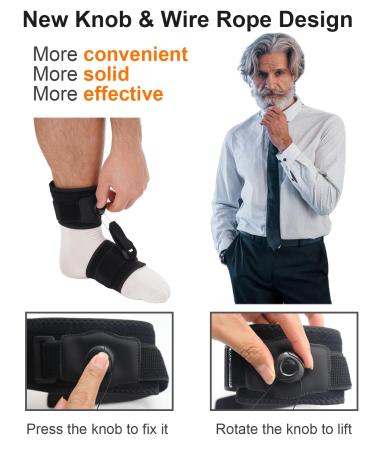 AFO Foot Drop Brace - Improve Walking Gait & Relieve Pain | Adjustable Orthosis for Plantar Fasciitis | Left & Right Foot Support - Buy Online on GoSupps.com