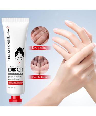 Kojic Acid Hand Cream Kojic Acid Cream Kojic Acid Cream for Hands Moisturizing Nourishing Hydrating Hand Creams Improve Dry Smoothing Skin Beauty Hands Winter Skin Care (3) - Buy Online on GoSupps.com