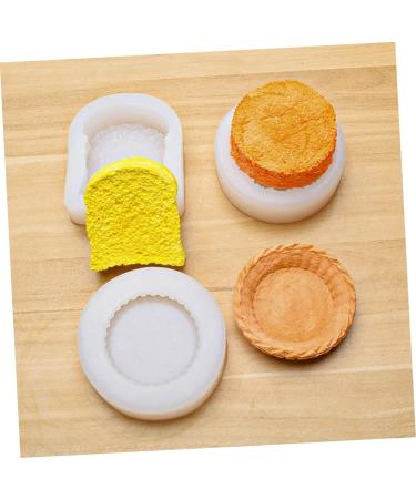 OUNONA 2pcs Cake Mold Mini Ice Cream Muffin Baking Creative Cake Making Molds Mini Silicone Molds Silicone Candy Mold Aroma Candy Molds Cookie Stencils White Cake Pie Silica Gel Egg Tart White 9X8X2.6CM - Buy Online on GoSupps.com