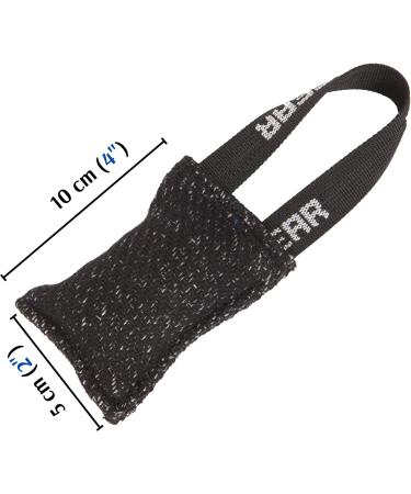 Dingo Gear Cotton-Nylon Mini Bite Sausage for Dog Training - 10x5 cm Black | International Shipping Available - Buy Online on GoSupps.com