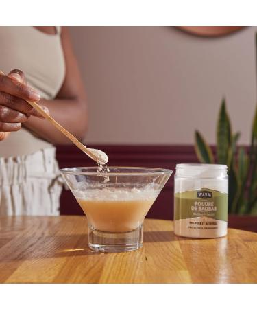 WAAM Cosmetics Baobab Powder 100% pure and natural Fortifying and regenerating hair care 150g - Buy Online on GoSupps.com