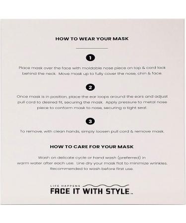 FaceItWithStyle Designer Face Masks | Washable Breathable Hand-Crafted "I Believe in Pink" Face Mask for International Shipping - Buy Online on GoSupps.com