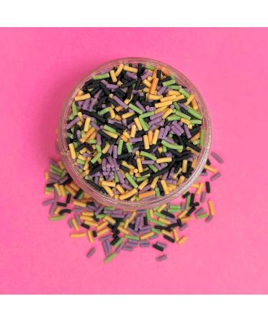 HONEYBERRY INCLUSIONS Halloween Sprinkles Sugar Strands 200g - Premium Edible Decorating Vermicelli Sprinkles for Baking Cupcake and Cake Decorations Ice Cream Dessert and Icing Decoration Toppers Halloween Mix II - Buy Online on GoSupps.com