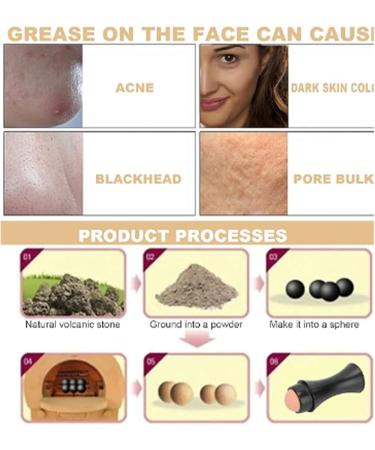 Face Roller Oil Absorbing Volcanic Roller Oily Skin Control for Face Makeup Portable Reusable Oil Resistant Face Roller Oil Absorbing Control Stick Facial Skin Care Tool (C) - Buy Online on GoSupps.com