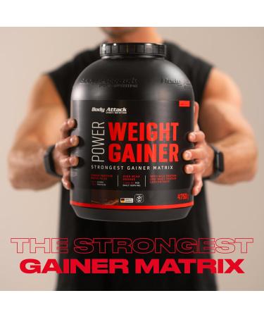 Body Attack Weight Gainer Strawberry 1.5 kg | Low-Fat Mass Shake with Whey Protein BCAA & Carbs for Muscle Building - Buy Online on GoSupps.com