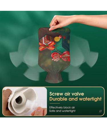 Christmas Hot Water Bottle with Plush Cover | Warm Hand Warmer for Adults & Kids - 26.5x15.3cm | International Shipping - Buy Online on GoSupps.com