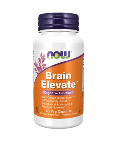 Now Foods Brain Elevate 60 Veg Capsules - Buy Online on GoSupps.com