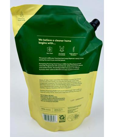 Everspring Lemon & Mint Foaming Hand Soap Refill - 32 fl oz | Buy Online - Eco-Friendly International Shipping - Buy Online on GoSupps.com