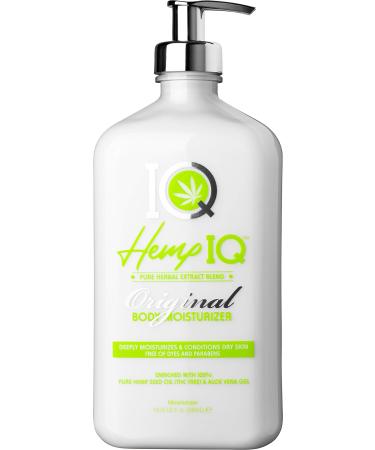 HEMP IQ Original Body Moisturizer | 100% Pure Hemp Seed Oil | Ultra-Hydrating Daily Moisturizer 18.25 oz.