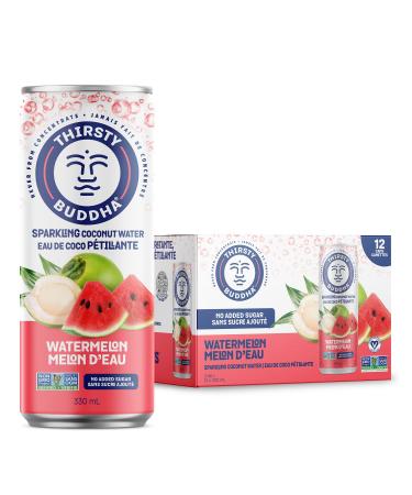 Thirsty Buddha All Natural Coconut Water 5.7kg (12/490ml) & Thirsty Buddha Sparkling Coconut Water Watermelon 4.5kg (12/330ml) - Buy Online on GoSupps.com