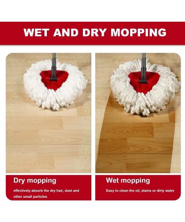 3 Pack Spin Mop Replacement Heads Compatible with O Cedar 1-Tank System - Easy to Replace, Microfiber, Machine Washable - Buy Online on GoSupps.com