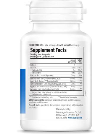 Kyolic Specialty Series Prosta-Logic Healthy Prostrate* 60 Capsules - Buy Online on GoSupps.com