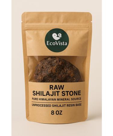 Ecovista Raw Shilajit Stone | Pure Himalayan Mineral Source | Unprocessed Shilajit Resin Base | 8 oz Natural Rock Form