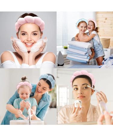 Spa Headband for Women - Pink Sponge Hairband for Girls | Hair Hoop for Spa, Wash Face, Makeup & Yoga - Buy Online on GoSupps.com