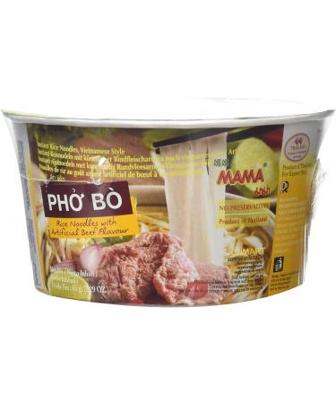 MAMA Instant Rice Noodle Vietnamese Style Pho Ga Vermicelli Bowl Beef Flavours 65g (Pack of 6) by CNMART - Buy Online on GoSupps.com