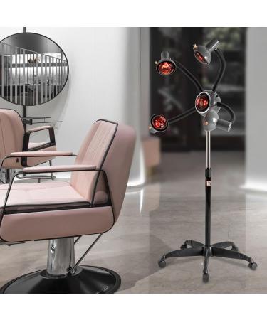 Infrared Heat Lamp 5 Head Color Processor Machine with Rolling Base 750W Adjusting Height Hair Heat Lamps for Salon Hair Salon Barber Equipment - Buy Online on GoSupps.com