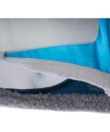 Harrison Howard Caremaster Pro Luminous Horse Fly Mask | UV Protection Fleece Padding & Ear Protection - XL Cold Blood Voodoo Blue - Buy Online on GoSupps.com