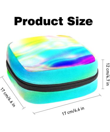 Stylish Menstruation Pad Bag with Zipper | Colorful & Abstract Collecting Bags for Women & Girls - Buy Online on GoSupps.com
