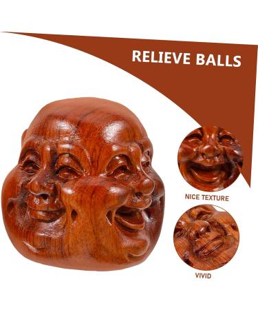 Collbath 2-Piece Solid Wood Handball Set - Tension Relief Massage Balls for Hand Exercise & Palm Therapy - Buy Online on GoSupps.com