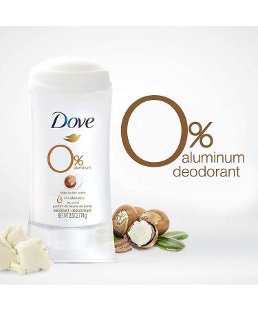 Dove 0% Aluminum Shea Butter Deodorant 2.6 oz - Natural & Effective Protection - Buy Online on GoSupps.com