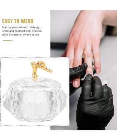 Beaupretty tools nail dish bowl nail cups acrylic nail dappen dish manicure nail cup manicure nail dish nail powder holder nail liquid holder nail dish cup Glass saucer cup Metal - Buy Online on GoSupps.com