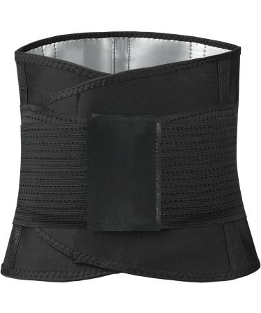 Acwoo Adjustable Abdominal Belt | Fitness Waist Trainer & Girdle for Weight Loss | Women's Belly Shaper in Black Size L - Buy Online on GoSupps.com