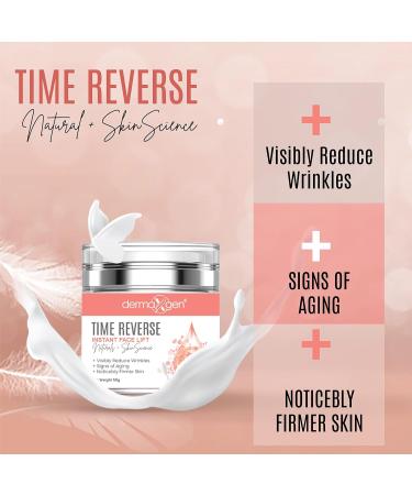 Time Reverse Instant Face Lift Cream - Anti-Aging Solution for Neck Chest & Loose Skin | Organic Formula to Reduce Wrinkles & Sun Spots - Buy Online on GoSupps.com