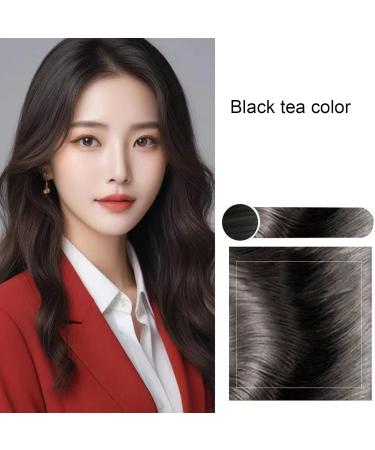 Hair Color - 210ml Nourishing Plant-Based Treatment | Flower Extract Dye Cream Coloring Shampoo | Gentle Long-Lasting Hold with Natural Black Dark Brown and Gray-Brown Shades for Men and Women - Buy Online on GoSupps.com