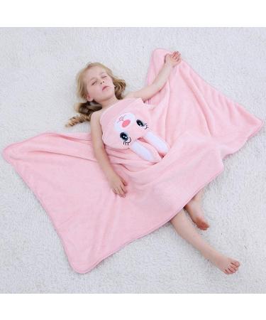 Cartoon Hooded Baby Towel | Premium Soft Bathrobe for 0-7T | Rabbit Design | 27.5 x 47 Inch - Buy Online on GoSupps.com
