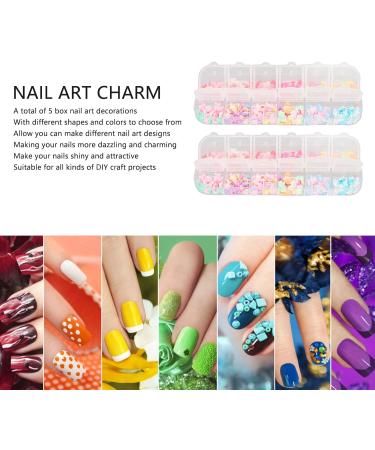 3D Cute Nail Charms Nail Glitter Charm Ornaments Nail Art Decorations Glitter Accessories for DIY Craft Nail Art Design Manicure Decor - Buy Online on GoSupps.com