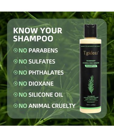 Shampooing bio pour la croissance des cheveux au romarin pour femmes et hommes shampooing naturel pour renforcer et paissir avec k ratine hydrolys e pour cheveux fins et perte de cheveux 7 4 ml - Buy Online on GoSupps.com