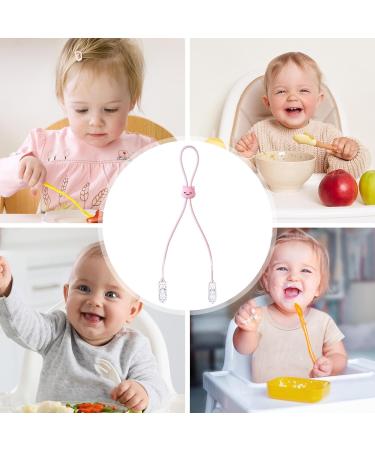 Shakven Bib Holder Cute Bear Napkin Holder Chain Clip Bibs Napkin Clip Lanyard Neck Strap Bib Clips Cultivate Self-Feeding Habits Baby Dining Clothing Protector Pink - Buy Online on GoSupps.com