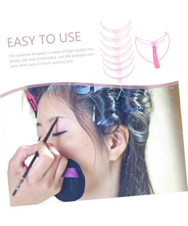 Angoily Eyebrow Tools 6 Sets Eyebrow Aid Specialty Tools Pro Tools Plastic Eyebrow Stencil Four Generations Shaper Modify 12X11X8CMx2pcs Pinkx2pcs - Buy Online on GoSupps.com