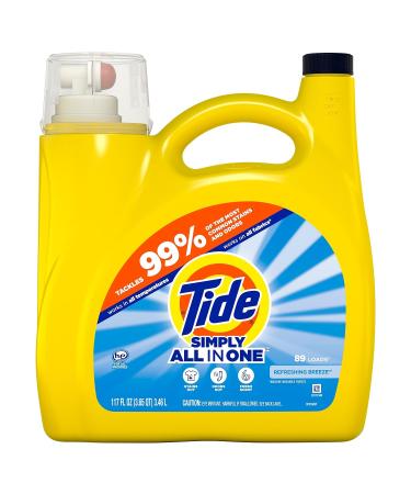 Procter & Gamble 89131 Simply Clean & Fresh Laundry Detergent Liquid Breeze Scent 138 Ounce - Quantity 2