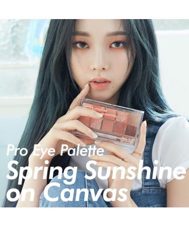 CLIO Pro Eye Shadow Palette - Matte, Shimmer, Glitter, Pearls - Long-Wearing Pigments - 015 Spring Sunshine on Canvas - Buy Online on GoSupps.com