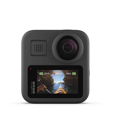 GoPro MAX  Waterproof 360 + Traditional Camera with Touch Screen Spherical 5.6K30 HD Video 16.6MP 360 Photos 1080p Live Streaming Stabilization MAX + Carrying Case