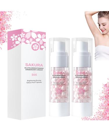 behound Sakura Gluta Brightening Pearl Capsules Under Arm Cream Cosros Underarm Whitening Cream Brightening Booster Sakura Pearl Capsules Cherry Blossom Underarm Whitening Cream 30mg (2 PCS)