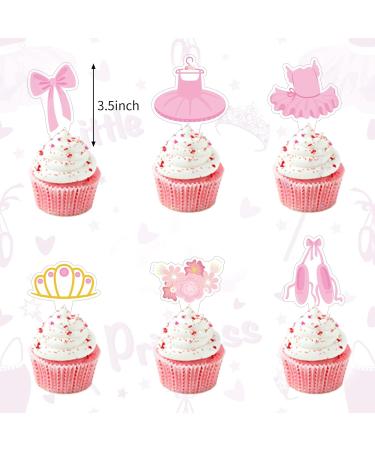Dancing Cake Toppers Happy Birthday Cake Toppers with Dancing Cupcake Toppers Dancing Cake Table Party Decorations for Kids Dancing Theme Birthday Party Decor Favors Supplies Pink Dancing - Buy Online on GoSupps.com