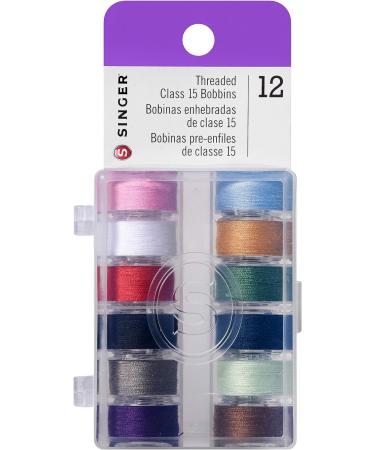 Singer Bundle: Stitch Sew Quick Machine with 12 Class 15 Threaded Bobbins, Assorted Colors & 10ct Regular Point Needles - Buy Online on GoSupps.com