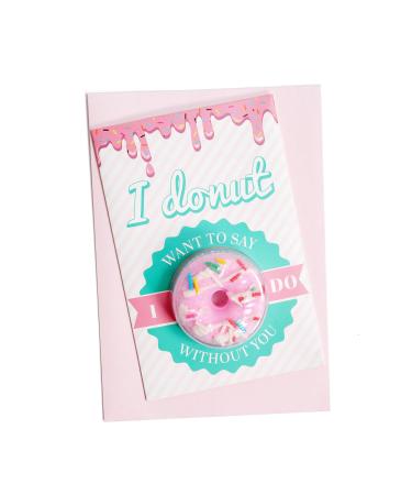 Bridesmaid Proposal Cards with Bath Bombs | Bridesmaids Proposal Gifts | Bridesmaid Card Pack | Be My Bridesmaid | Donut Style | 6 Pack 6 Count (Pack of 1)