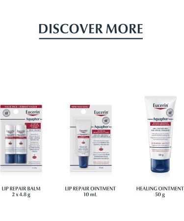 EUCERIN AQUAPHOR Lip Balm Repair Stick for Dry Chapped and Cracked Lips 4.8g | Aquaphor Lip Repair | Non-Comedogenic Lip Balm | Fragrance-free Balm | Recommended by Dermatologists 4.8 g (Pack of 1) - Buy Online on GoSupps.com