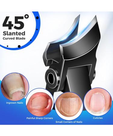Toenail Clippers for Thick Toenails for Seniors 2024 New Heavy Duty Toe Nail Clippers for Men Thick Ingrown Nails with Wide Jaw Opening Upgrade Slanted Curved Large Fingernail Clipper Cutter - Buy Online on GoSupps.com