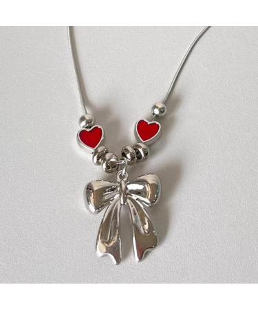 Oralgo Heart-Butterfly Necklace | Handmade Adjustable Choker & Collarbone Chain | Perfect Gifts for Women - Buy Online on GoSupps.com