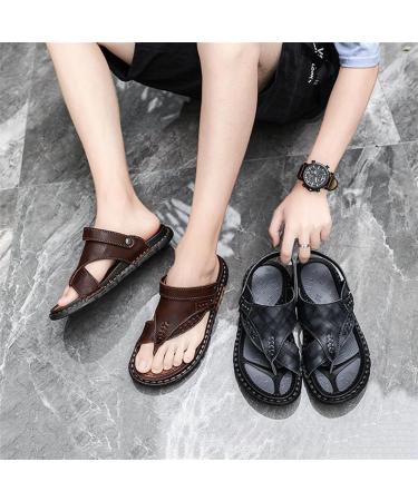 Wygwlg Men's Toe Corrector Sandal - Plus Size Summer Slip-On Bunion Relief Flip Flops | Perfect Gift for Dad - Buy Online on GoSupps.com