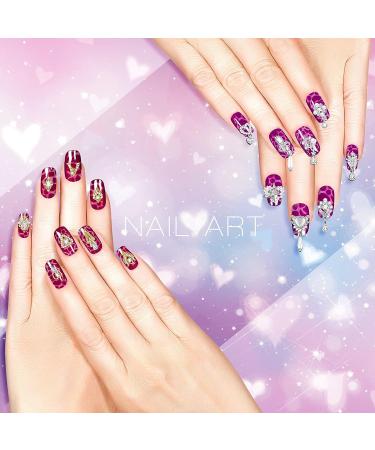 36 Pieces Heart Nail Art Rhinestone Charms - 3D Dangle Gems for DIY Nails - Gold & Silver Options - 18 Styles Available - Buy Online on GoSupps.com