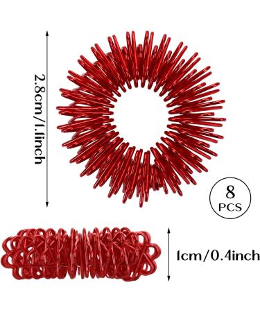 Shop Aster 10-Piece Acupressure Rings Set for Stress Relief & Enhanced Blood Circulation - Ideal Finger Massage Rings for Therapy - Buy Online on GoSupps.com