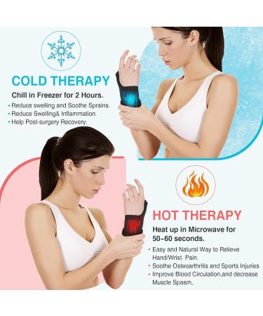 Tolaccea Thumb Wrist Ice Pack - Hot & Cold Therapy for Pain Relief, Arthritis, Carpal Tunnel, Injuries - Reusable Soft Gel Pack - Buy Online on GoSupps.com