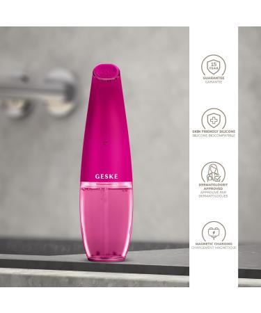 GESKE SmartAppGuided Aqua-Stream Face Cleanser | 8 in 1 | Deep Pore Cleansing | Impurities Prevention | Blackhead Extraction | Reduce Red & Dry Skin | Use with Our Aqua-Stream Solution Magenta - Buy Online on GoSupps.com