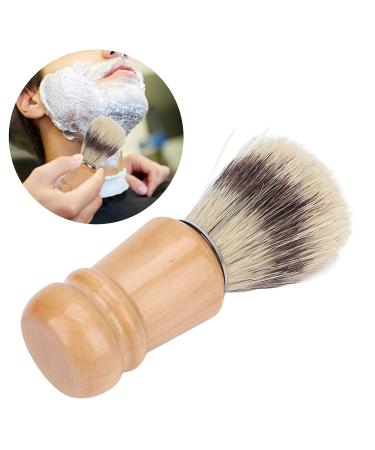 Premium Men's Shaving Brush with Wooden Handle | Comfortable Foam & Versatile Use for Salon or Home - Buy Online on GoSupps.com