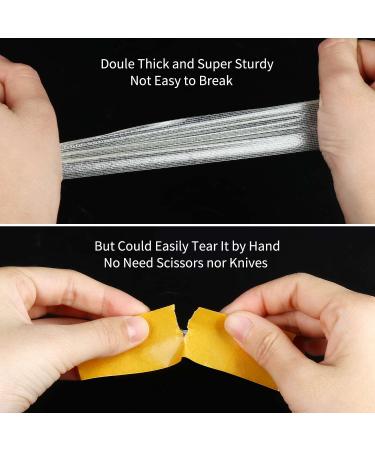 MILEQEE Double Sided Tape Heavy Duty  Universal High Tack Strong Wall Adhesive with Fiberglass Mesh  Super Sticky Resistente Clear Tape  Easy Use Mounting Tape (0.59 x 66FT) - Buy Online on GoSupps.com